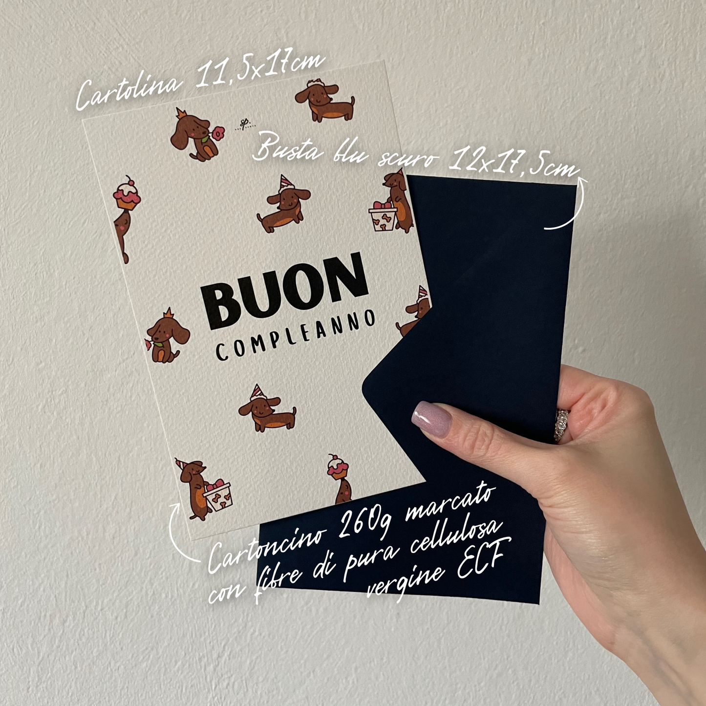 Biglietto di Auguri Compleanno Bassotti