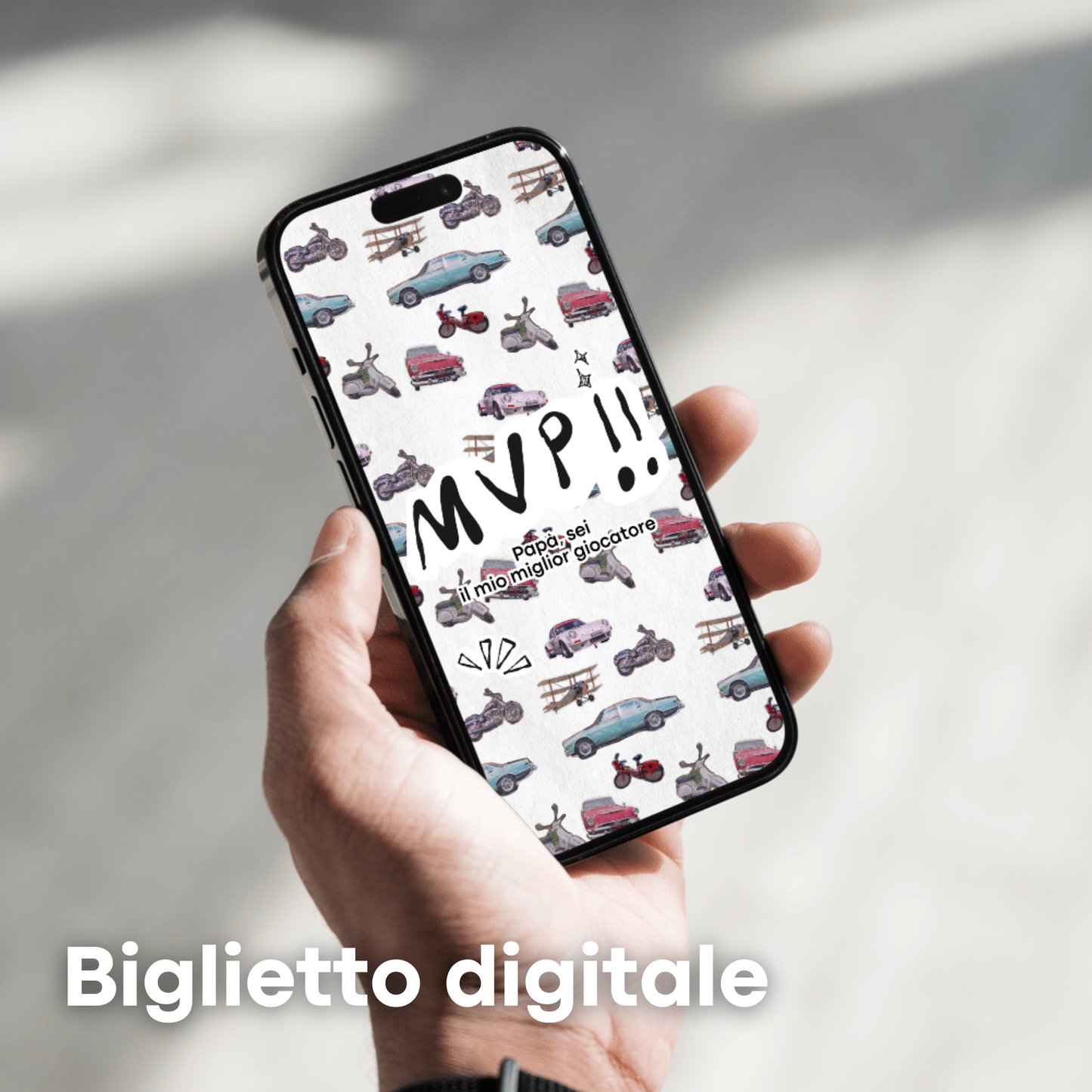 Biglietto di Auguri Festa del Papà con Busta - Biglietto stampabile