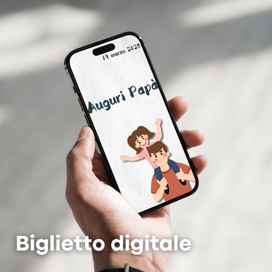 Biglietto di Auguri Festa del Papà con Busta - Biglietto stampabile