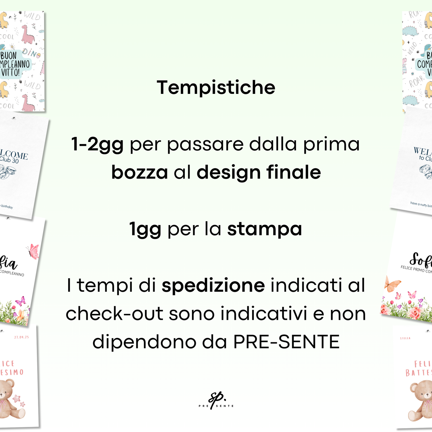 Biglietto di Auguri con Busta Su Misura