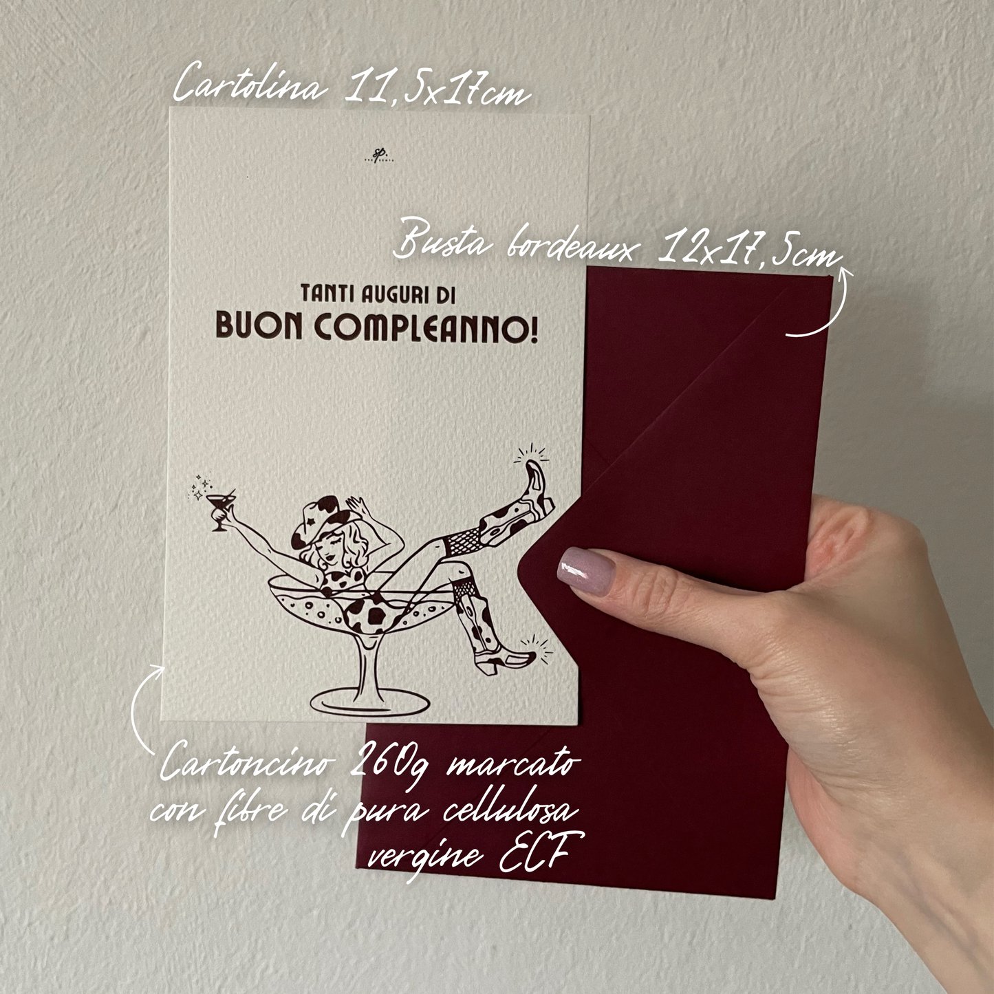 Biglietto di Auguri Compleanno Cowgirl