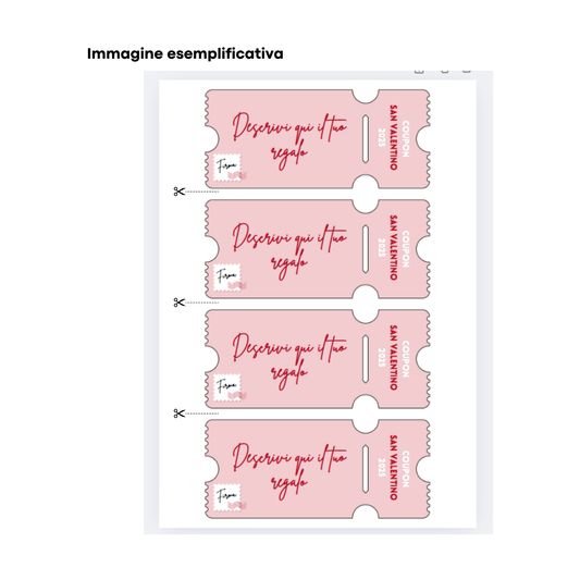 Coupon digitale personalizzabile "Cartolina d'Amore"