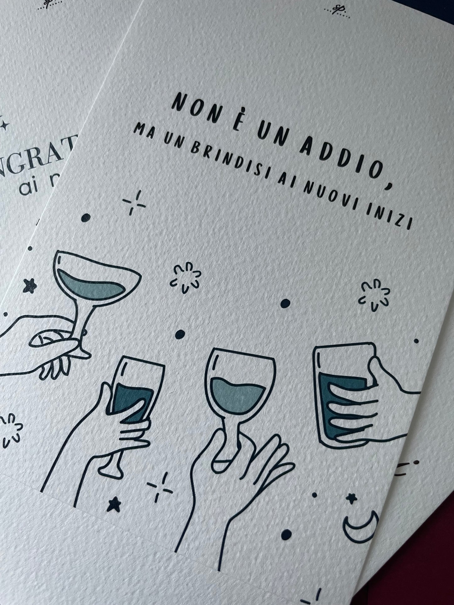 Biglietto di Congratulazioni "Non è un addio"