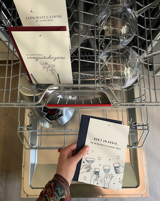 Biglietto di Congratulazioni "Non è un addio"