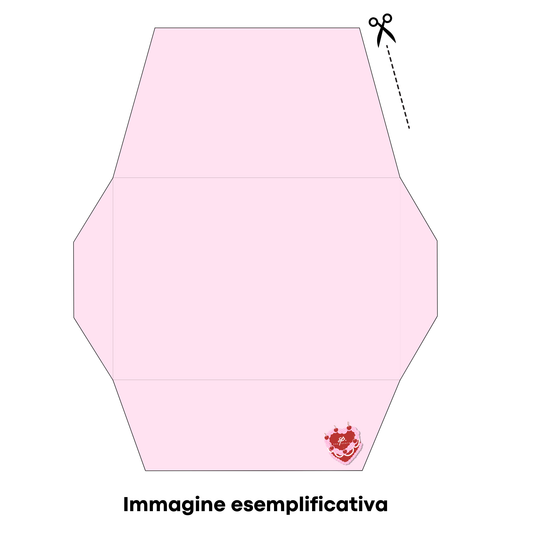 Biglietto d'auguri stampabile con busta su misura "Happy Birthday" rosso