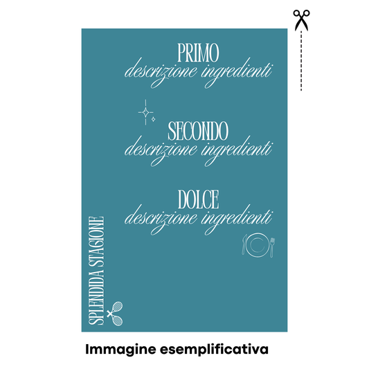 Menu personalizzabile - template Menu stampabile