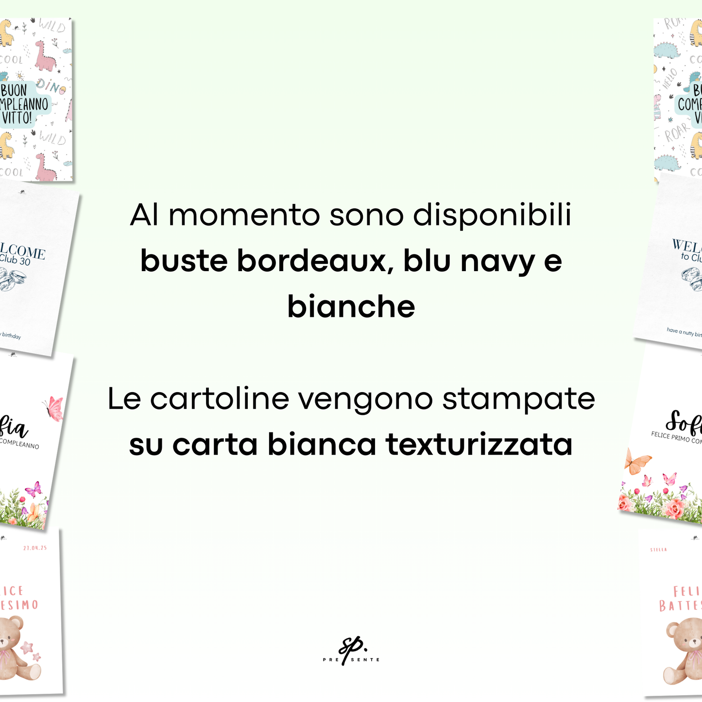 Biglietto di Auguri con Busta Su Misura