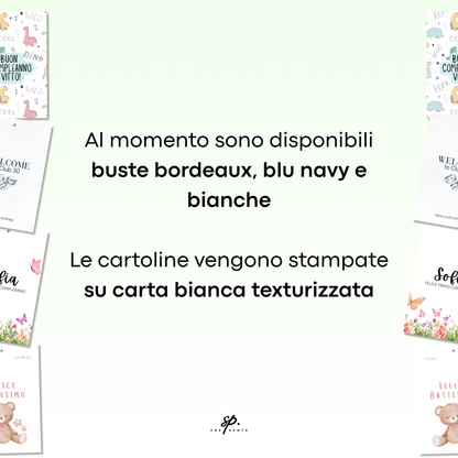 Biglietto di Auguri con Busta Su Misura