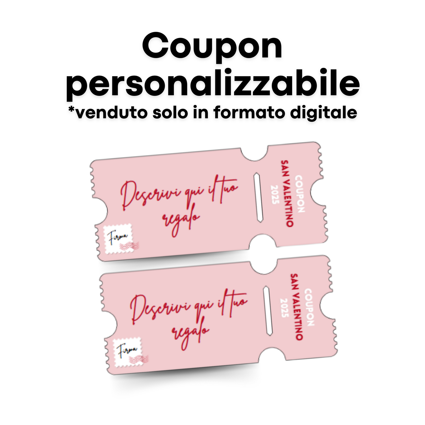 Coupon digitale personalizzabile "Cartolina d'Amore"