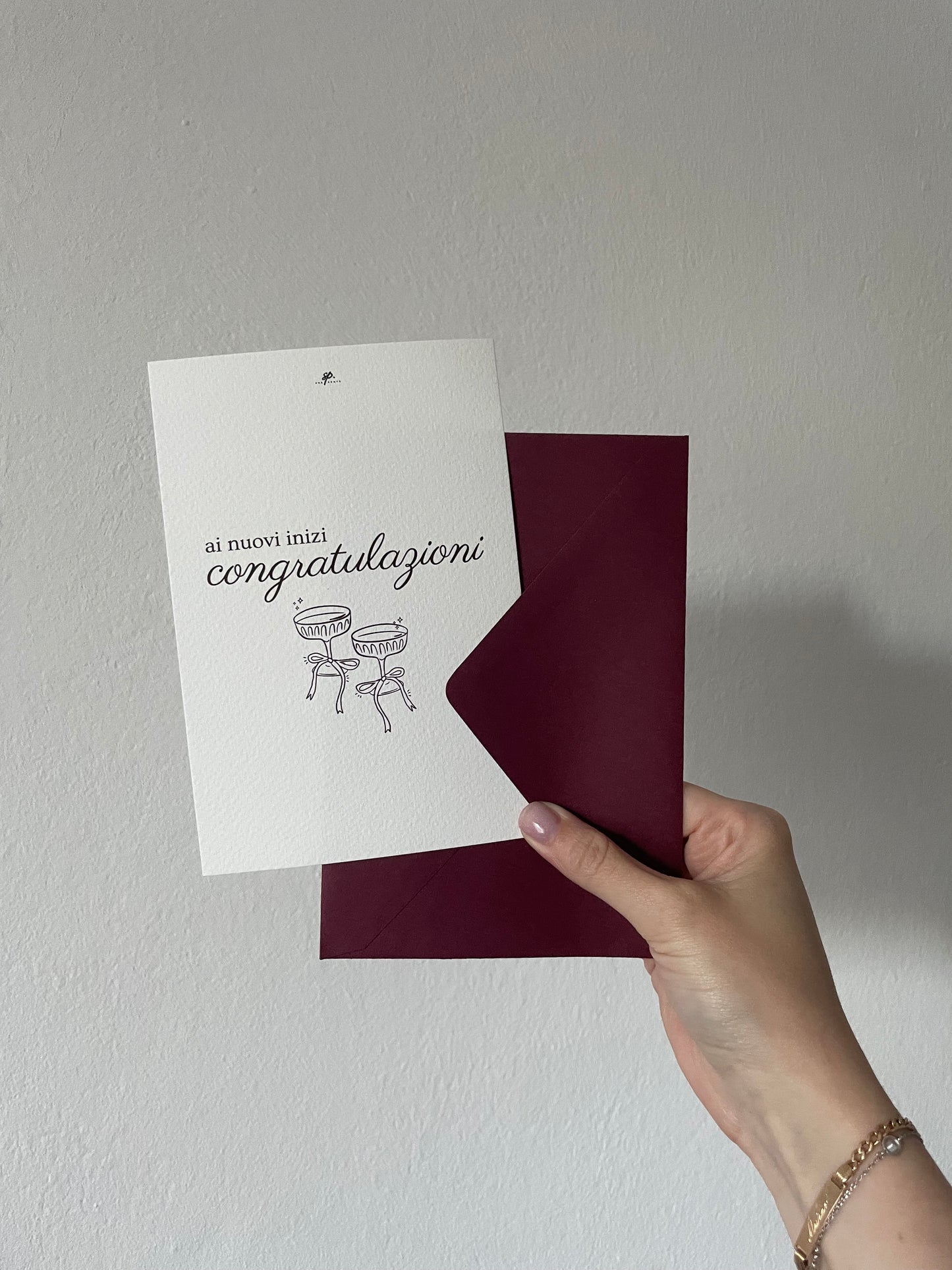 Biglietto di Congratulazioni "Ai nuovi inizi"