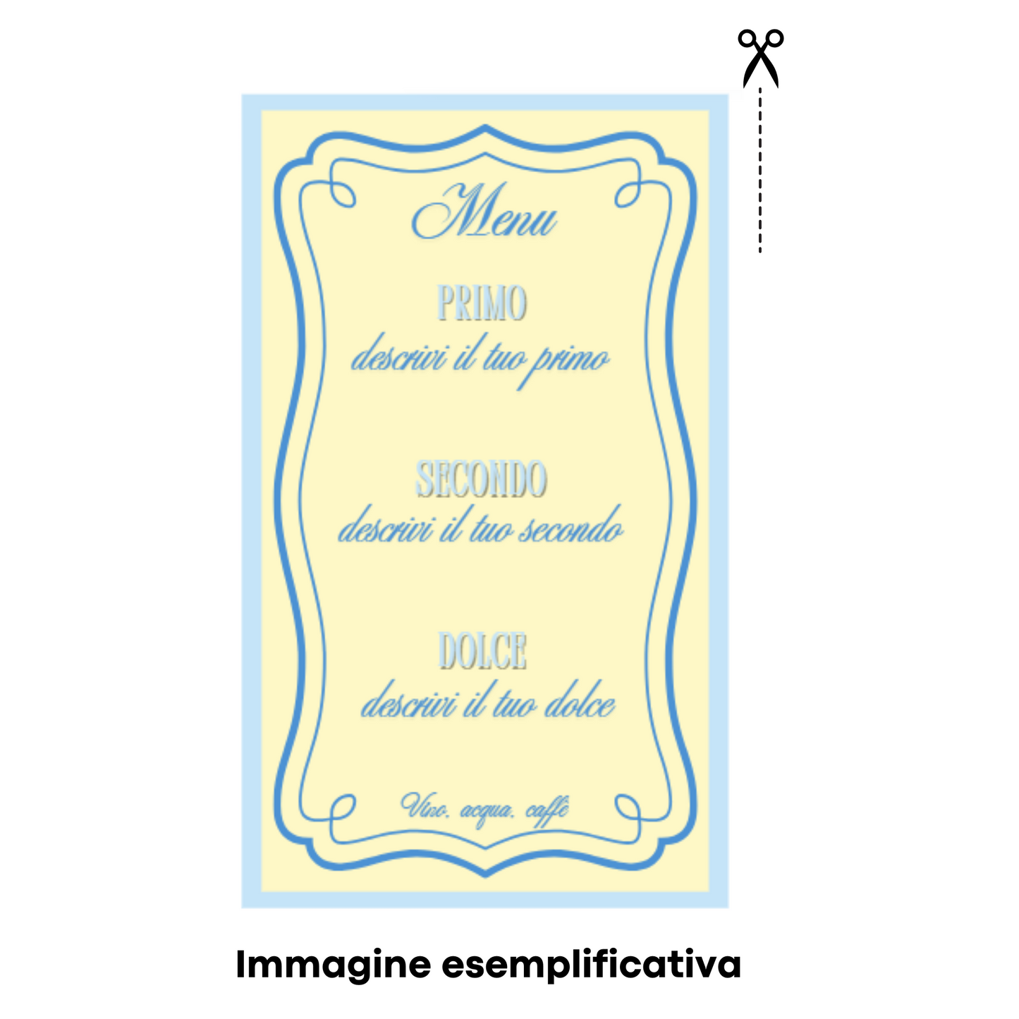 Menu personalizzabile digitale - template Menu stampabile